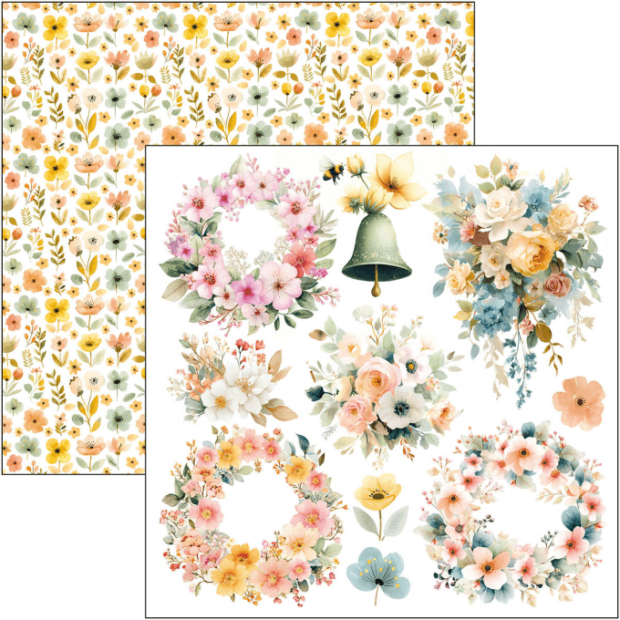 Ciao Bella, collection Lunibloom - 15x15cm - 24 feuilles - 190gsm