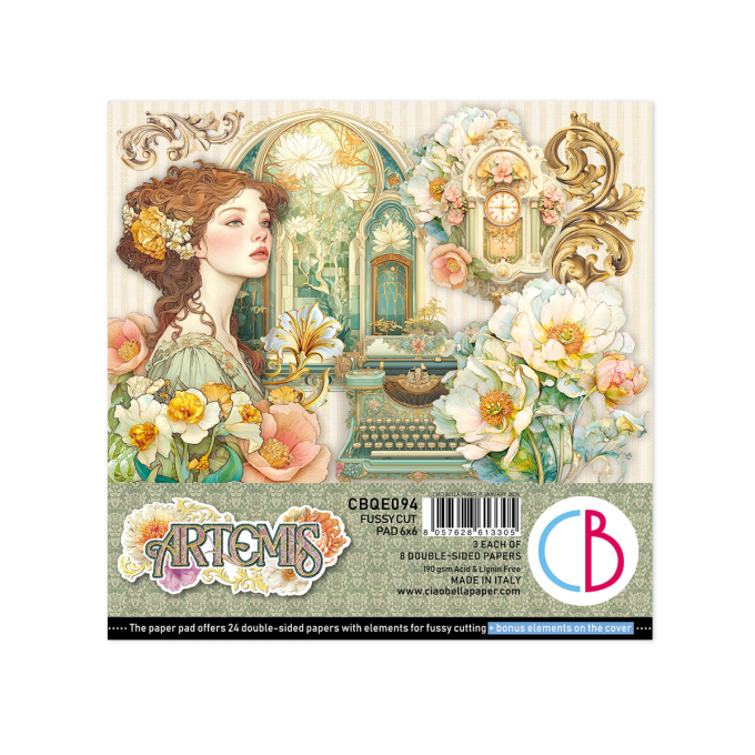 Ciao Bella, collection Artemis - 15x15cm - 24 feuilles - 190gsm