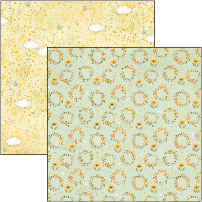 Ciao Bella, collection Lunibloom - Patterns - 30x30cm - 8 feuilles - 190gsm