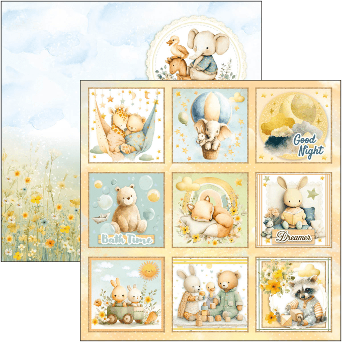 Ciao Bella, collection Lunibloom - Patterns - 30x30cm - 8 feuilles - 190gsm