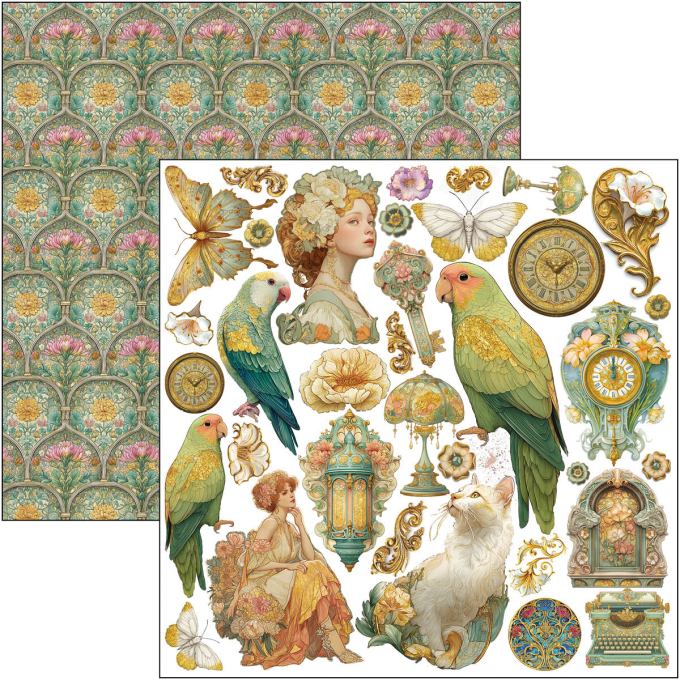 Ciao Bella, collection Artemis - Patterns - 30x30cm - 8 feuilles - 190gsm