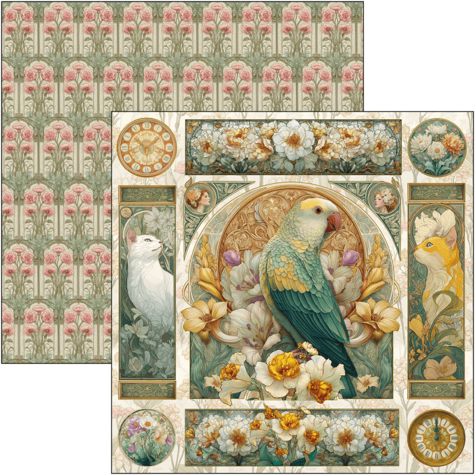 Ciao Bella, collection Artemis - Patterns - 30x30cm - 8 feuilles - 190gsm