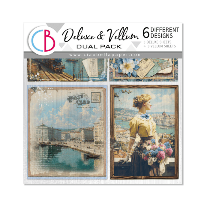 Deluxe paper & vellum, Ciao Bella, Eastern journey,  format 15x15cm environ - 6 feuilles