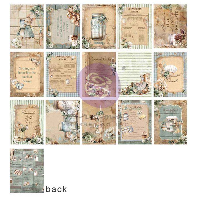 45 cartes, format 10.16x7.62cm, The home baker - Prima marketing 