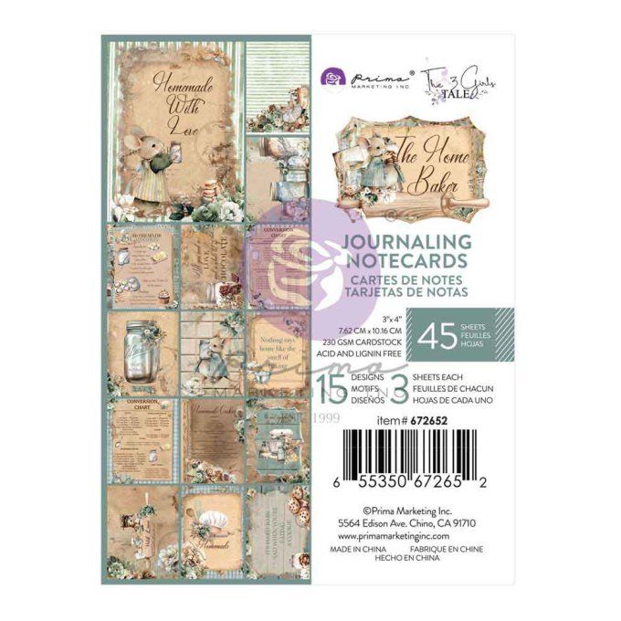 45 cartes, format 10.16x7.62cm, The home baker - Prima marketing 