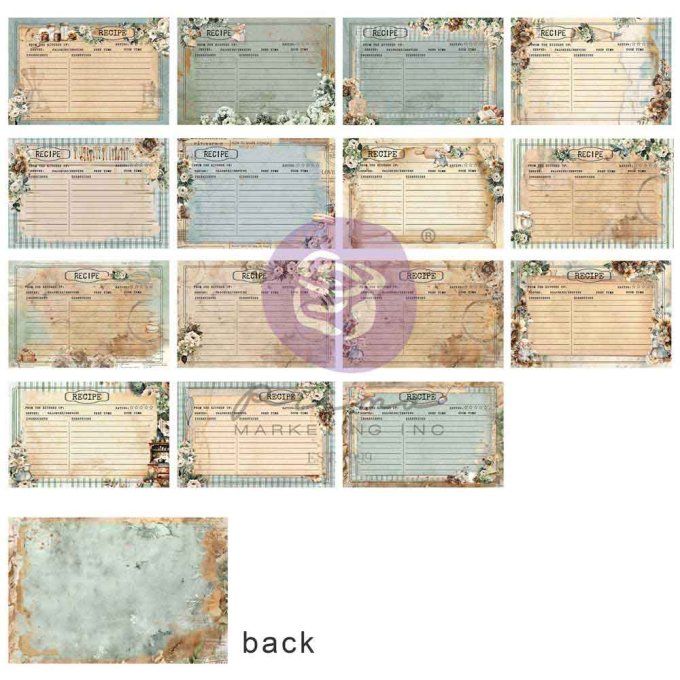 45 cartes, format 10.1x15.2cm, The home baker - Prima marketing