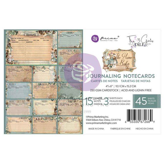 45 cartes, format 10.1x15.2cm, The home baker - Prima marketing