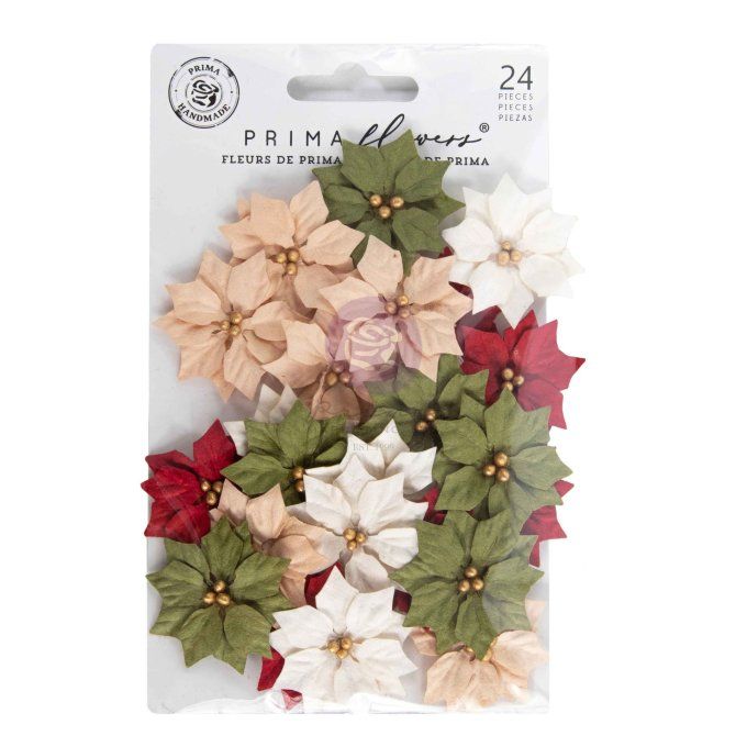 Fleurs (24 pièces), Twinkle & Treats, holiday blooms - Prima marketing