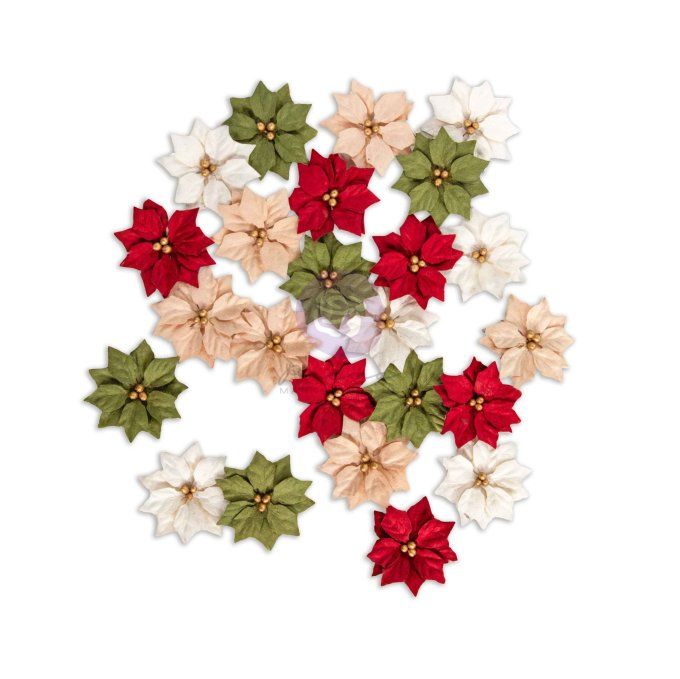 Fleurs (24 pièces), Twinkle & Treats, holiday blooms - Prima marketing