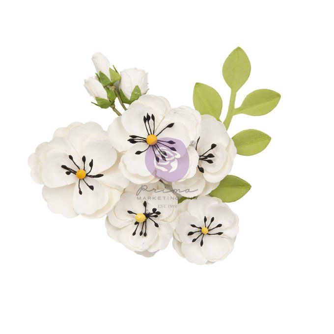 9 pièces, Fleurs en papier, Prima, lovely notes