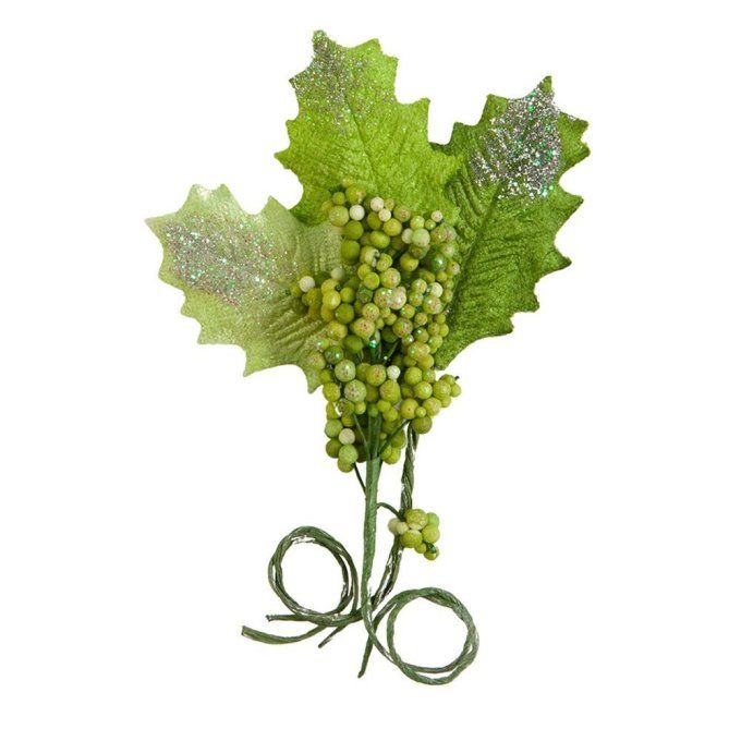 1 pièce, Fleurs en papier, Prima, Candy cane lane, Sugary holly