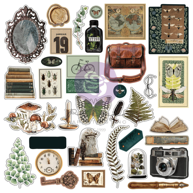 70 die-cuts, Prima, Nature academia