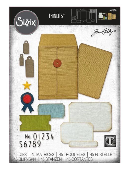 45 Dies/matrices de découpe, Sizzix - Thinlits die set collector