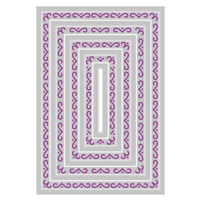 8 Dies/matrices de découpe, Sizzix  - Forme rectangle
