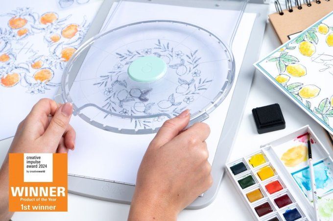 Sizzix stencil & stamp tool - stamp & spin tool