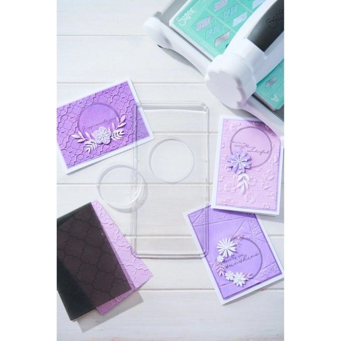 Sizzix, Plaque et insert Cercle, dimension 13.01x26.67cm environ 