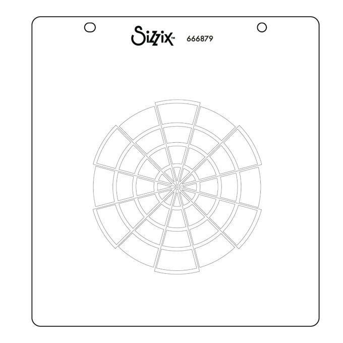 Pochoirs - Sizzix - Layered stencils - Color wheel (3 pochoirs)