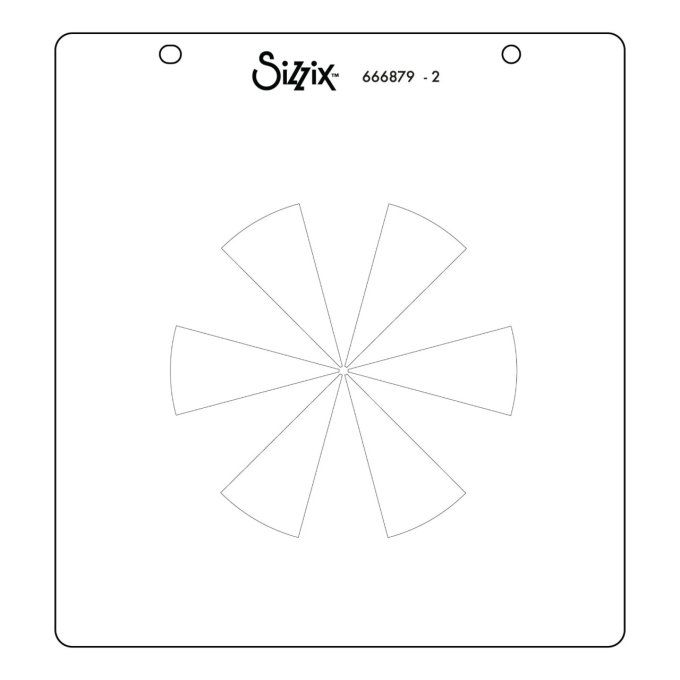 Pochoirs - Sizzix - Layered stencils - Color wheel (3 pochoirs)