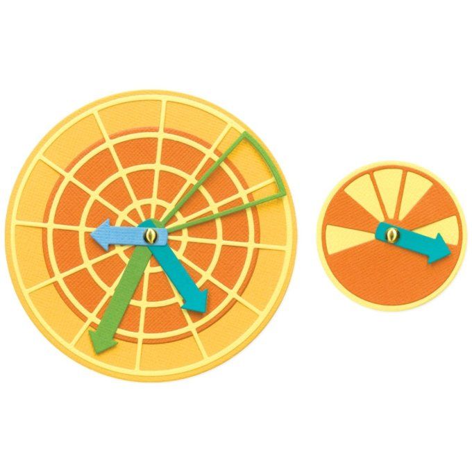 9 Dies/matrices de découpe, Sizzix - Thinlits, Eileen Hull, Rainbow wheels