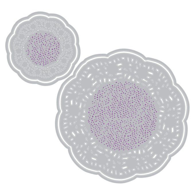 4 Dies, Sizzix, 49andmarket - Dentelle, napperon