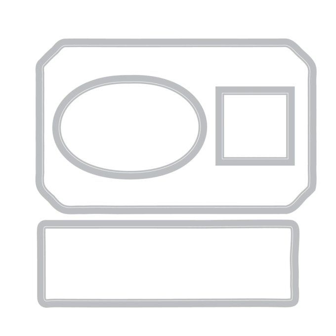 62 tampons et 4 Dies, Sizzix, 49andmarket - Kit du globe-trotter