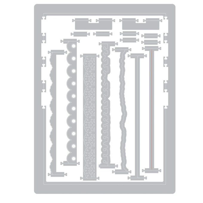 16 Dies, Sizzix, 49andmarket - Snap and Swap journal set