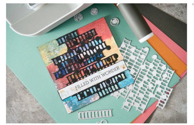 6 Dies/matrices de découpe, Sizzix - Thinlits, set stackers by seth apter