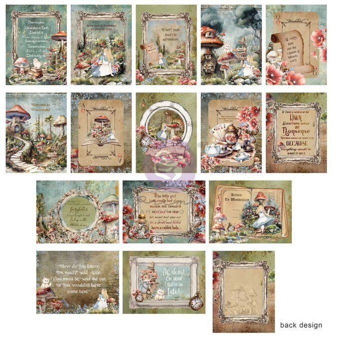 45 cartes collection Return to wonderland - Prima - format 7.62x10.16cm