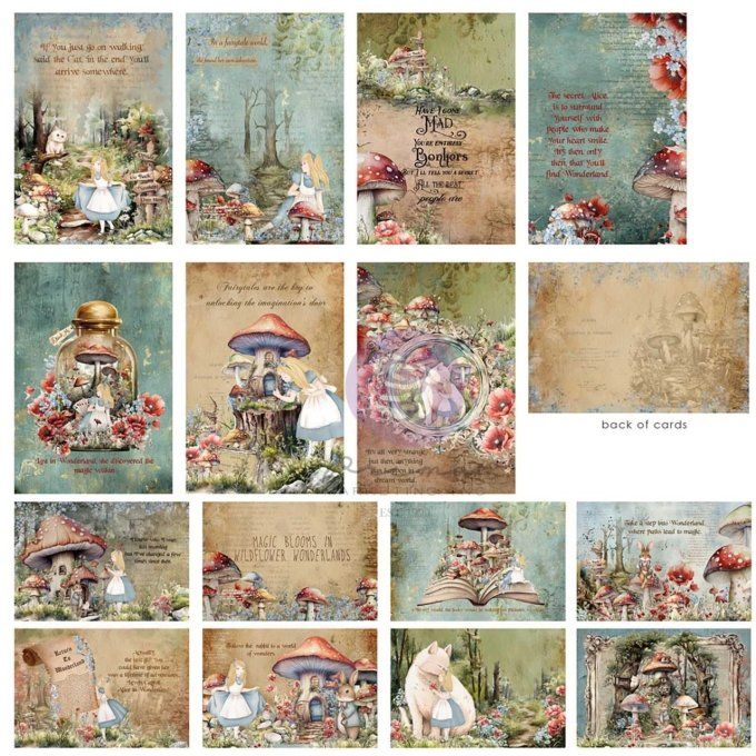 45 cartes collection Return to wonderland - Prima - format 10.1x15.2cm 