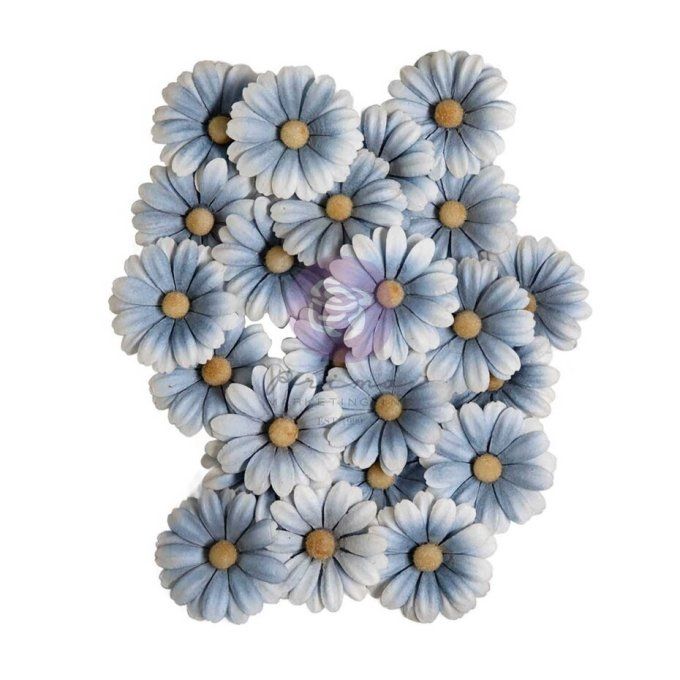 24 pièces, Fleurs, Prima, Return to wonderland flowers blue mist