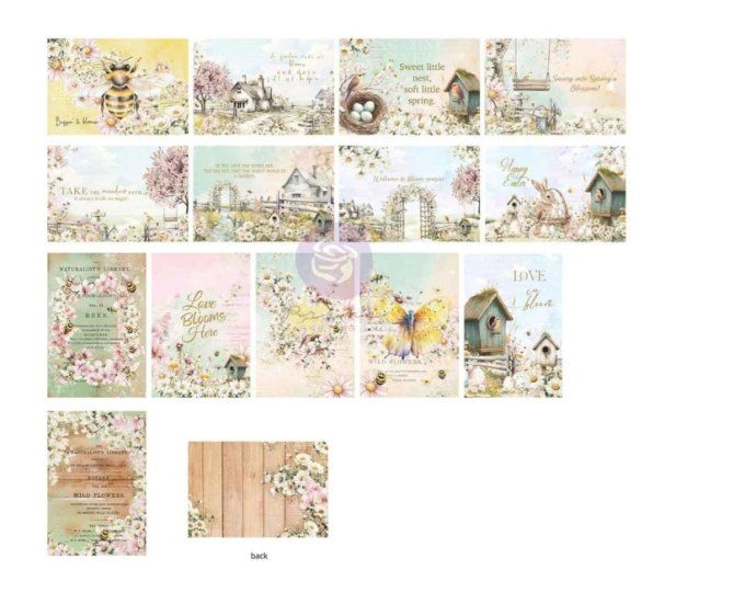 45 cartes format 10x15cm, Among the wildflowers - Prima marketing