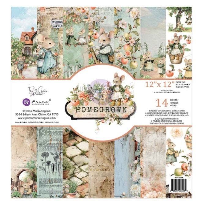 Bloc de papier -  format 30x30cm, Homegrown - Prima marketing