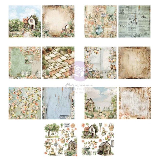 Bloc de papier -  format 15.24x15.24cm, Homegrown - Prima marketing
