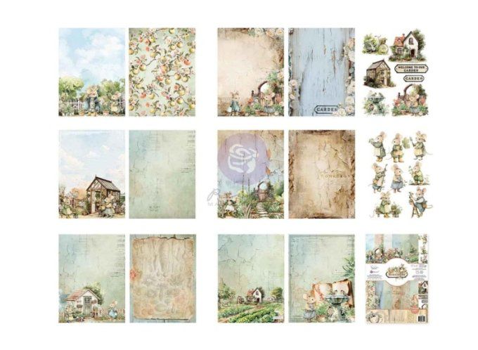 15 feuilles format 15.24x20.32cm, Homegrown - Prima marketing