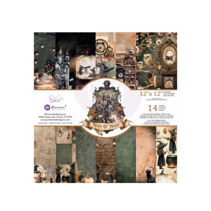 14 feuilles, Made of magic - Prima marketing - Dimensions 30x30cm environ