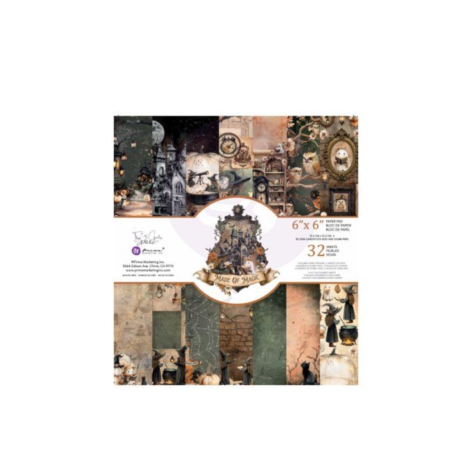 32 feuilles, Made of magic - Prima marketing - Dimensions 15.2x15.2cm environ