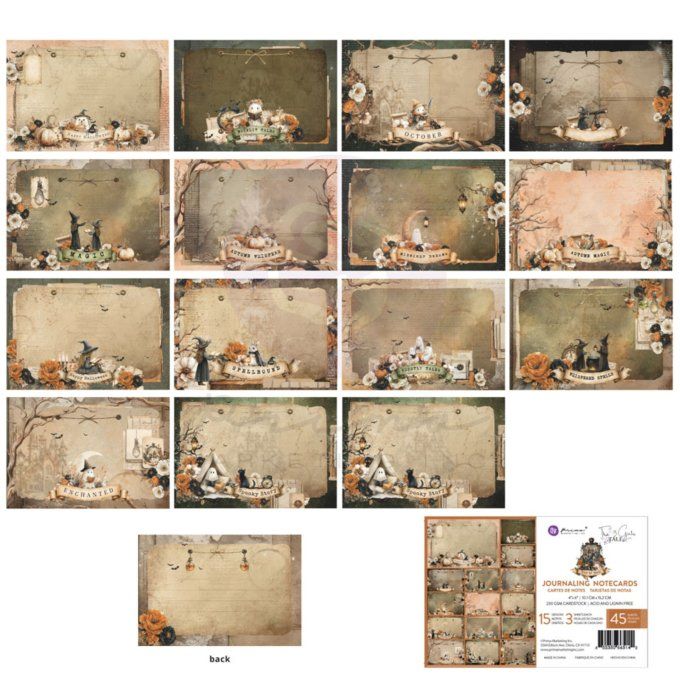 45 cartes, Made of magic - Prima marketing - 230gsm - Dimensions 10.1x15.2cm environ