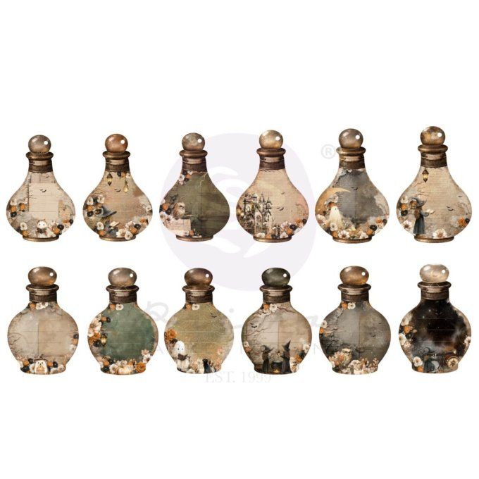 36 die-cuts, Made of magic - Prima marketing - Potion bottle