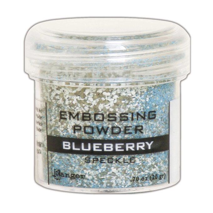 Distress Embossing powder, Tim Holtz, couleur : Blueberry, speckle