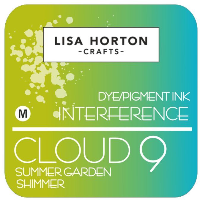 Lisa Horton Craft, cloud 9 - pad encre - Interference - Summer garden shimmer, grand pad