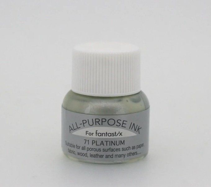 Tsukineko, Flacon d'encre All-Purpose, 15ml - Couleur : Platinum