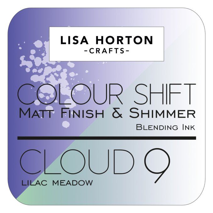 Lisa Horton Craft, cloud 9 - pad encre - Colour shift, matt finish & shimmer, Lilac meadow