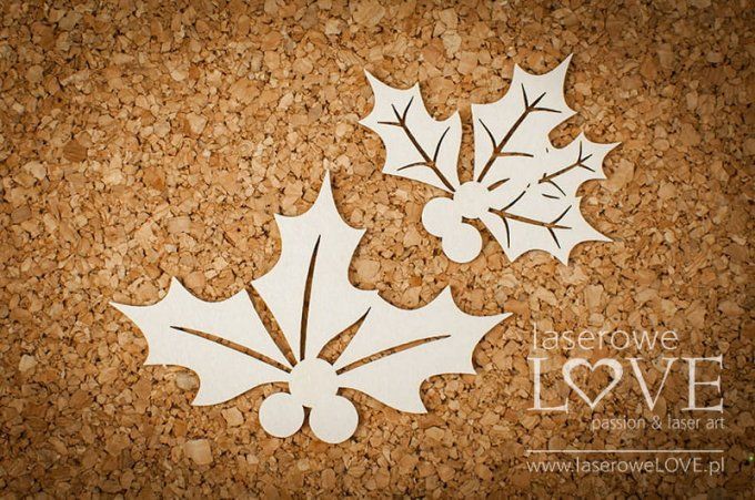 Chipboard, Houx - dimension de la planche : 9.2x9.2cm environ 