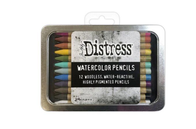 12 crayons - Distress watercolor - kit 1