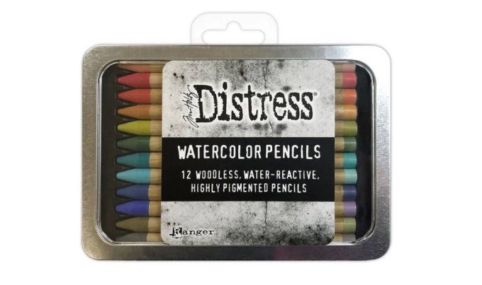 12 crayons - Distress watercolor - kit 3