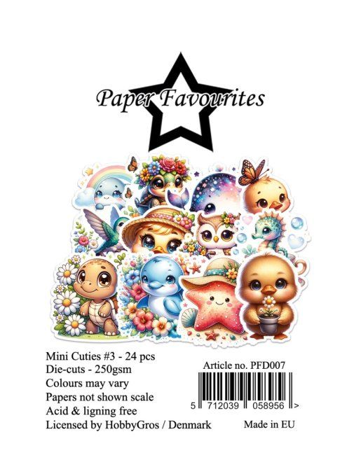 24 Die-cuts, Paper Favourites - Mini cuties