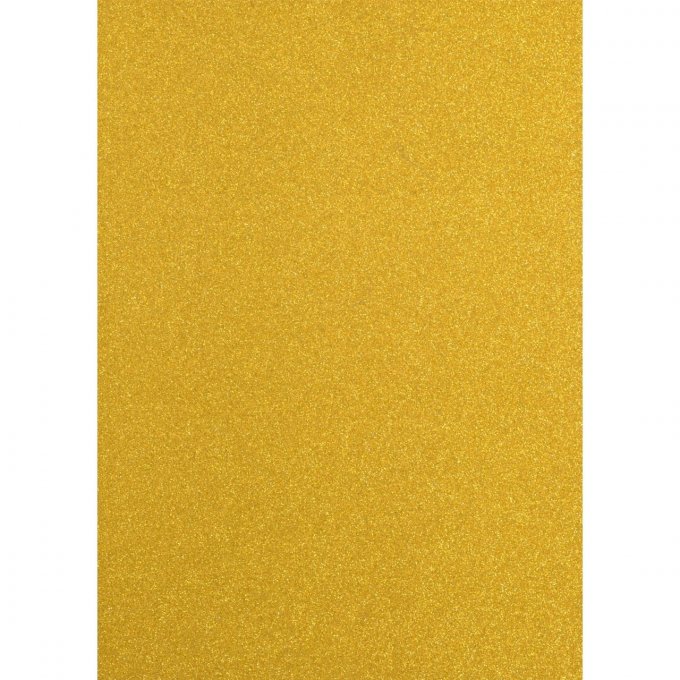 5 Feuilles de papier pailleté - format A4 - couleur : or - 250g