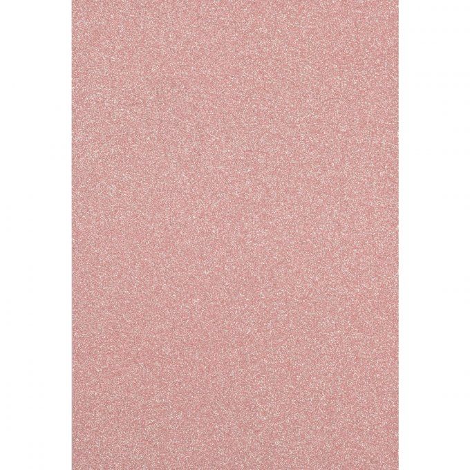 5 Feuilles de papier pailleté - format A4 - couleur : rose - 250g