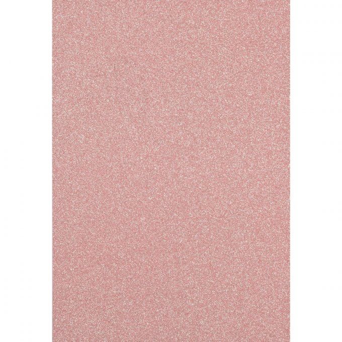 5 Feuilles de papier pailleté - format A4 - couleur : rose - 250g