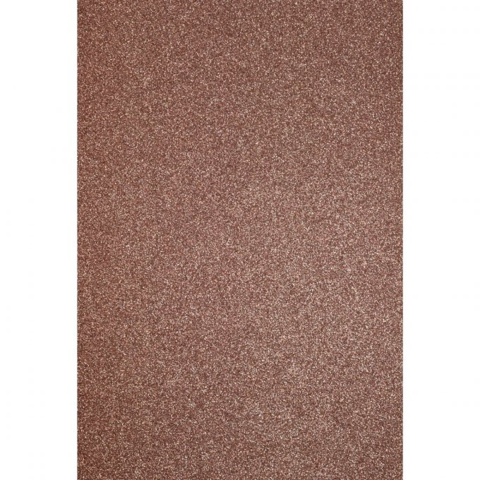 5 Feuilles de papier pailleté - format A4 - couleur : marron - 250g